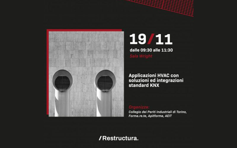 Convegno: Applicazioni HVAC con soluzioni ed integrazioni standard KNX - 19/11/21